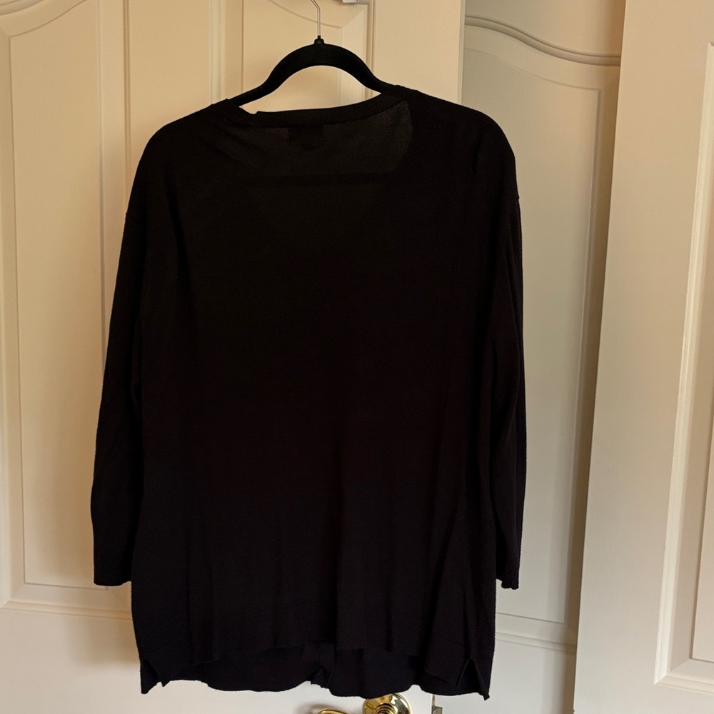 Black Button-Up Cardigan - Picture 4 of 4